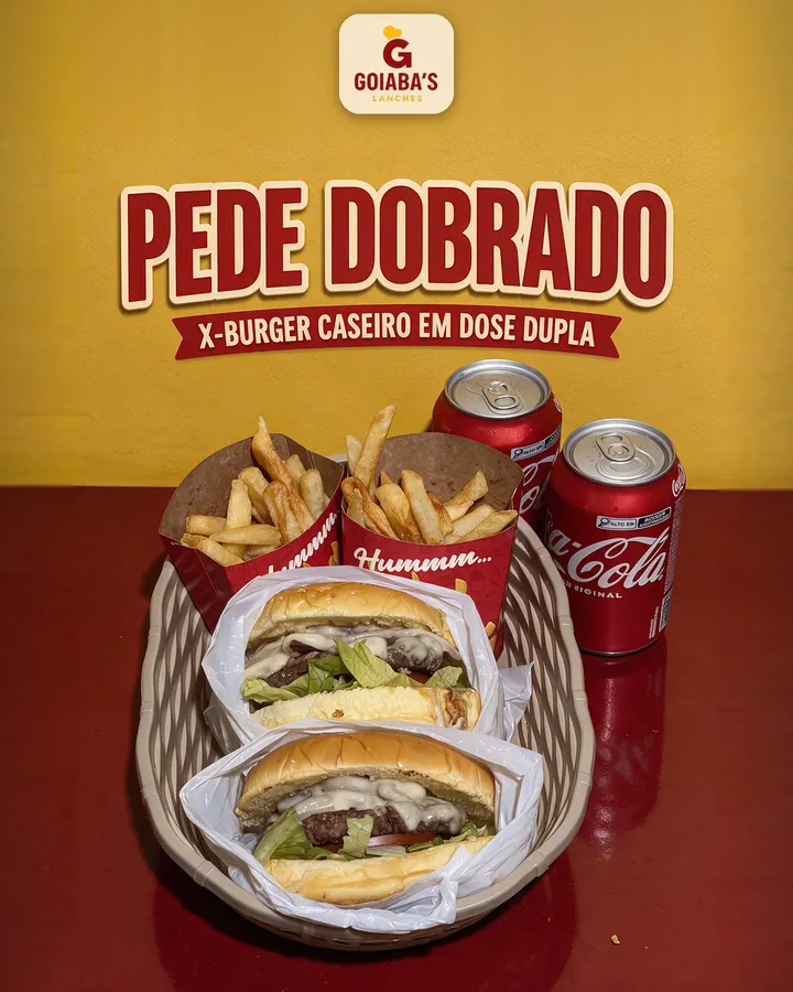 Card "Pede dobrado" do Goiaba's Lanches