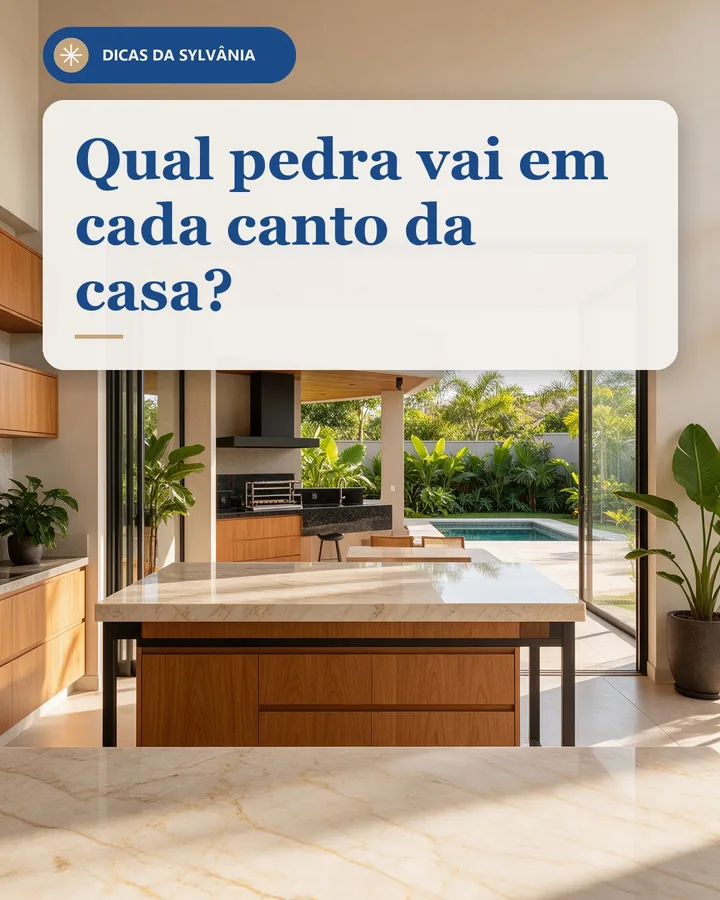 Capa do vídeo das Dicas da Sylvânia: qual pedra vai em cada canto da casa?
