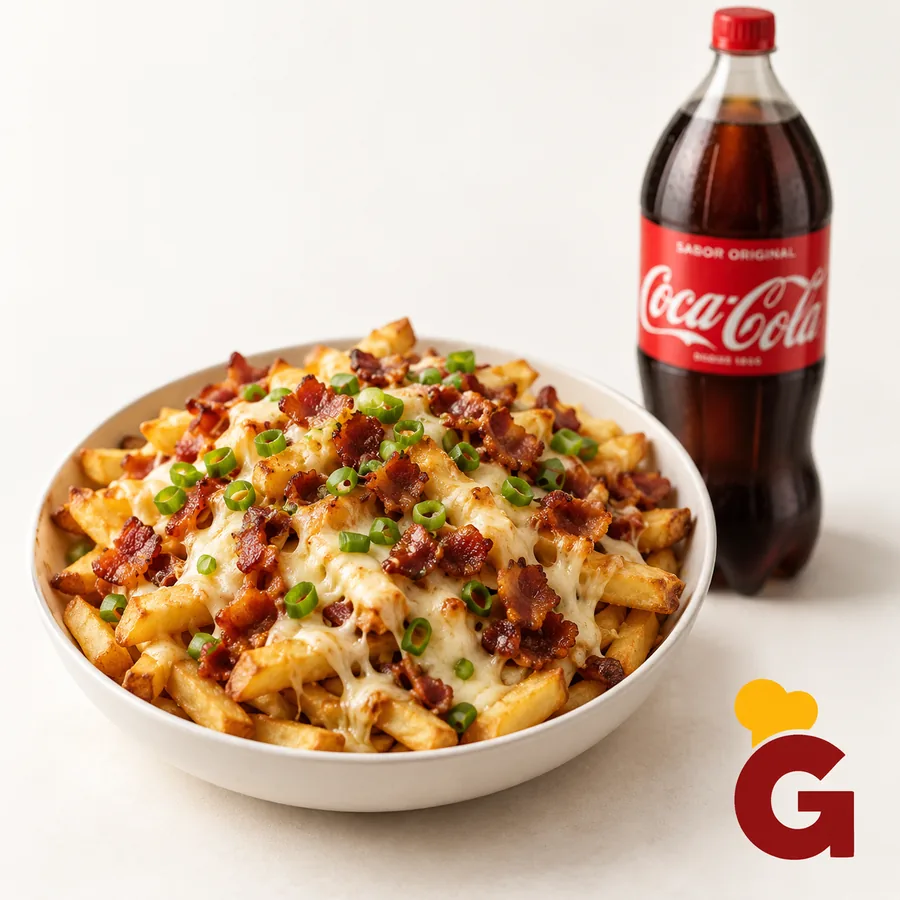 Batata completa + refrigerante 2 L